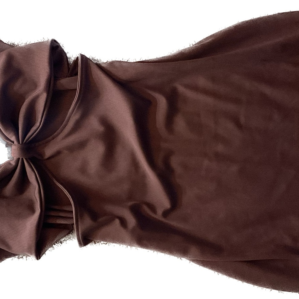 Chic Brown Midi Dress